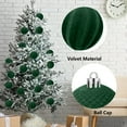 thumbnail image 5 of JilgTeok Home Essential Velvet Christmas Ornaments Balls 2.36 Inch Flocked Christmas Tree Ball Ornaments Velvet Ornaments for Christmas Tree Plastic Xmas Balls Hanging Ornaments(12pcs), 5 of 7