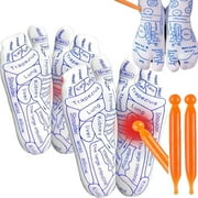 FLORNIX 2026 New Reflexology Socks with Tools, Acupressure Socks, Acupuncture Socks, Foot Massage Socks, Reflexology Socks (Women, 2 Pairs)