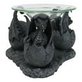 thumbnail image 3 of Fantasy Trio Gargoyle Dragons in Eggs Hatchling Candle Oil Burner Figurine, 3 of 9