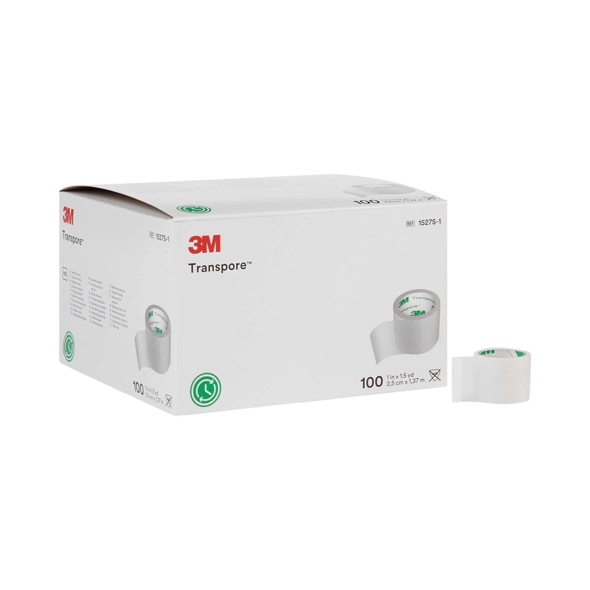 3M Transpore Surgical Tape, 1 in x 10 yds, Non-Sterile
