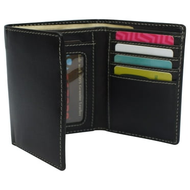 Genuine Leather Trifold Wallets For Men - Mens Trifold Wallet With ID ...