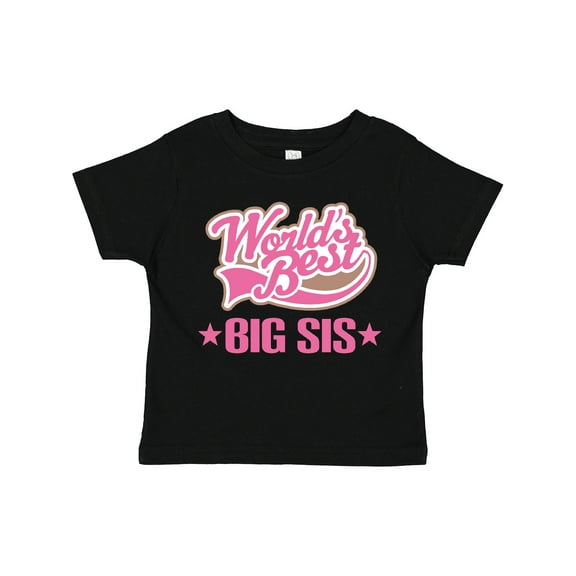 Inktastic Sister Worlds Best Big Sis Girls Toddler T-Shirt