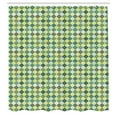 thumbnail image 3 of Ambesonne Plaid Shower Curtain, Traditional Argyle Green, 69"Wx75"L, Multicolor, 3 of 5
