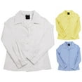 thumbnail image 3 of French Toast Uniform Girls 4-20 Long Sleeve Feminine Fit Point Collar Blouse 34155-18 (Blue), 3 of 3