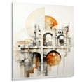 thumbnail image 2 of Designart "Minimalistic Connection Grey Bridge II" Cityscapes Metal Wall Art Prints, 2 of 5
