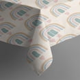 thumbnail image 3 of Boho Bohemia Rainbow Rectangle Tablecloth 60"x84",Waterproof Polyester Rectangle Table Cloth, Wipeable Spillproof Polyester Tablecloth for Dining, Camping, Indoor and Outdoor, 3 of 5