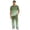Dark Green, variant on Dwelliawo Pajama Set Men Comfy Sleepwear Short Sleeve Pjs Set Soft 2 Piece Lounge Set Cozy Nightwear with Pockets Royal Blue S