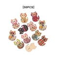 thumbnail image 4 of Botones de animales mixtos Cateissary para artesanías de colección DIY 50PCS No.02, 4 of 6