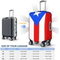 thumbnail image 5 of N/A Luggage Cover 3D Printed Washable Travel Cover for Luggage 18-32 Inch Puerto Rico Flag, 5 of 7