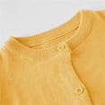 thumbnail image 4 of Coerni Solid Sweaters for Girls Crewneck Button-Up Cardigan Soft Comfy Long Sleeve Knit Tops Kids Back to School Clothes, 4 of 9