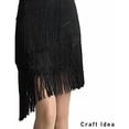 thumbnail image 4 of YYCRAFT 10 Yards 6 Inch Wide Tassel Curtain Fringe Trim by The Yard for DIY Sewing Crafts Clothing Curtains Decoration-Black, 4 of 4