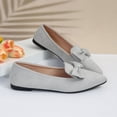 thumbnail image 6 of Maoxin Women's Sandals Fashionable Casual Versatile Pointed Toe Slip On Spring And Summer New Bowknot Flat Sandals Ladies Sandals Gray 40, 6 of 8