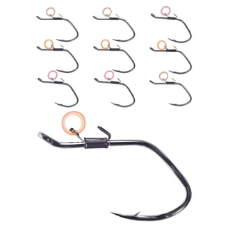 Circle Hooks Saltwater Fishing Hooks 100Pcs,High Carbon Steel in-line Circle  Hook Straight Eye Octopus Hook for Freshwater Saltwater - Walmart.com