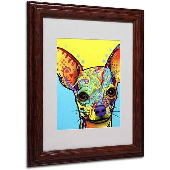 Matted art under acrylic in a wood frame