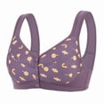 thumbnail image 5 of Yuanlong Daisy Bras For Older Women Front Closure Printed Supportive Full Coverage Bra For Lift And Shape Comfort Fit Bra, 5 of 6