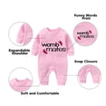 thumbnail image 2 of YSCULBUTOL Baby Twins Bodysuit Cute Baby Womb Mates Outfit Girl Funny Romper Baby Girl Clothes Set, 2 of 5