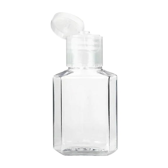 YWIYIUD 1 oz Plastic Refillable Bottles with Flip Cap,Clear Empty Bottles,Portable Reusable Containers with Lids, Refillable Containers for Business Trip 1/2/4PCS