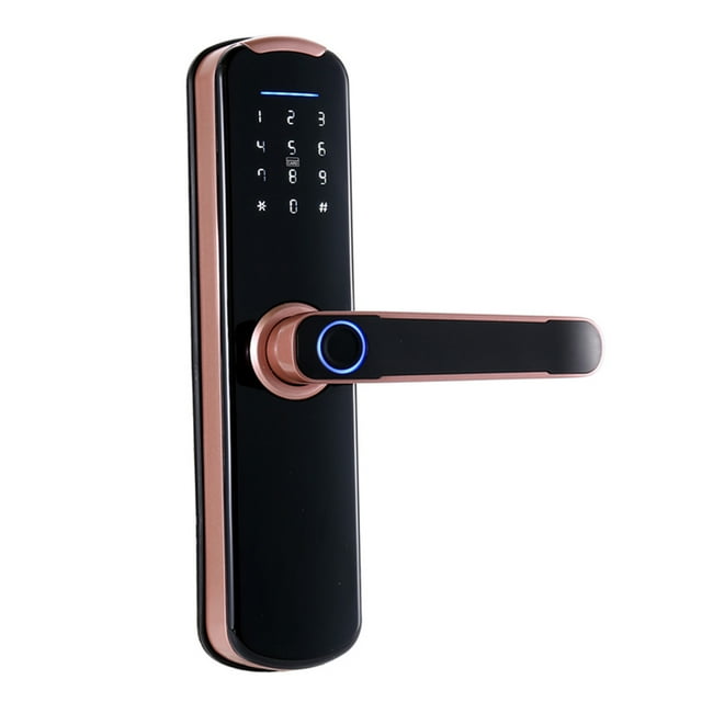 Tuya Cerradura de huella digital Cerradura electrónica de interior Tarjeta de contraseña d WAFU Cerradura de la puerta