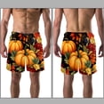 thumbnail image 3 of luoweisi Men's Beach Shorts Quick Dry Swim Trunks with Mesh Lining Thanksgiving Pumpkin XL, 3 of 5