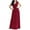 Wine, variant on USSUMA Casual Dresses for Women Summer Dress Sleeveless V Neck Casual Solid Color Maxi Dress Leisure Dresses Lightweight Dress Birthday Up to 45% off Black Dress Size-L