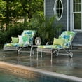 thumbnail image 2 of Pillow Perfect  Outdoor Soleil Blue/Green Blown Bench Cushion 18 X 60 X 5, 2 of 5