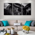 thumbnail image 3 of Large 3 Piece Canvas Wall Art Airplane Pictures Black and White Aircraft Art Painting Modern Home Decor Print for Home Living Room Dining Room Office Stretched and Framed Ready to Hang 60"Wx28"H, 3 of 5