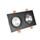 thumbnail image 1 of Double Head LED Recessed Ceiling Light, Eye Protection LED Ceiling Light High Heat Dissipation  For Cafes For Restaurants For Kitchen ANGGREK Double Head LED Recessed Ceiling Light, 1 of 8