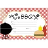 Summer BBQ Cookout Invitations - Fill in Style (20 Count) with Envelopes