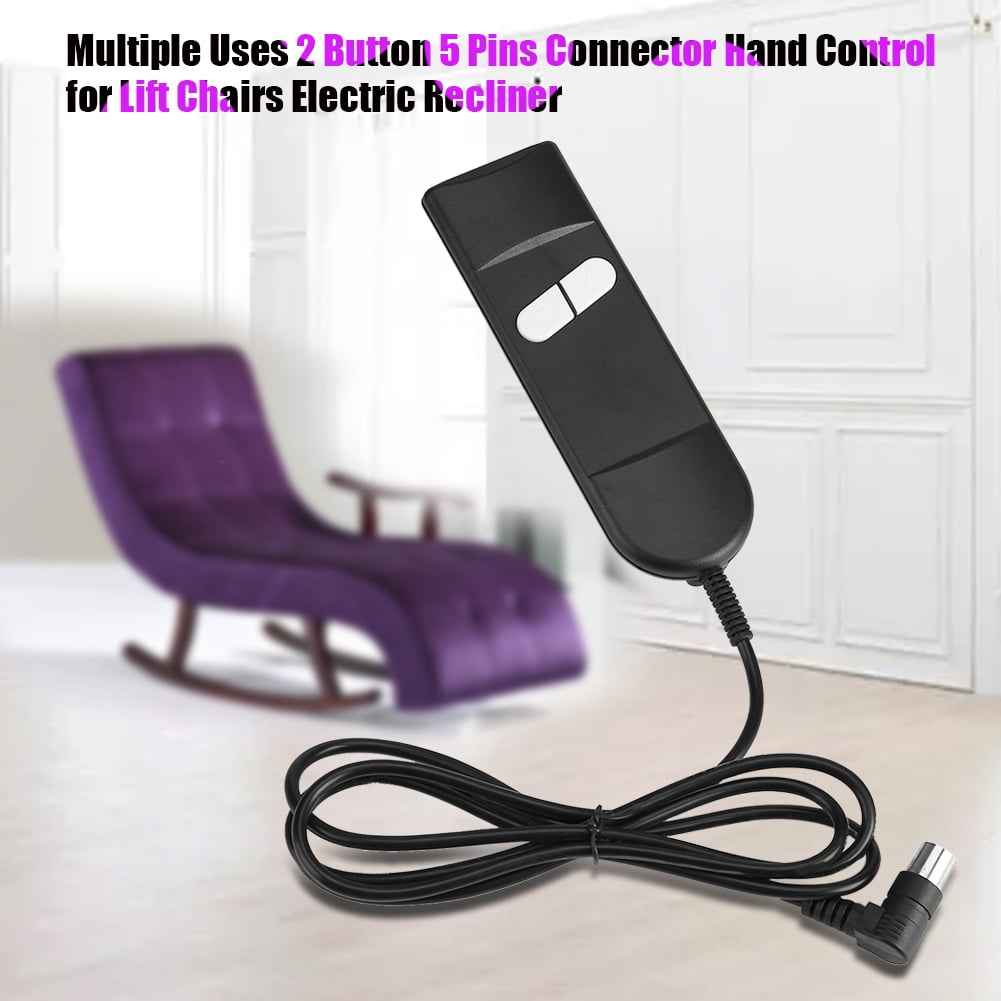 Extension Cable 4 Button,5 pin Hand Controller for Power Recliner or Lift Chair 