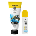 thumbnail image 1 of ULMAR Kit Protector Solar Mineral facial con color transparente piel sensible y corporal spf/fps 50 UVA UVB alto espectro 100% natural hipoalergénico biodegradable 250 ML 2 piezas, 1 of 4