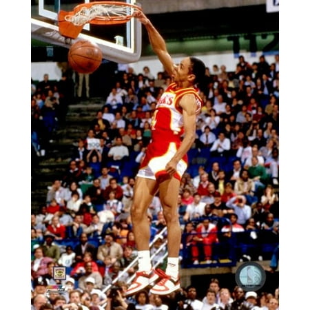 Spud Webb 1985-86 Slam Dunk Contest Action Photo (Spud Webb Best Dunks)