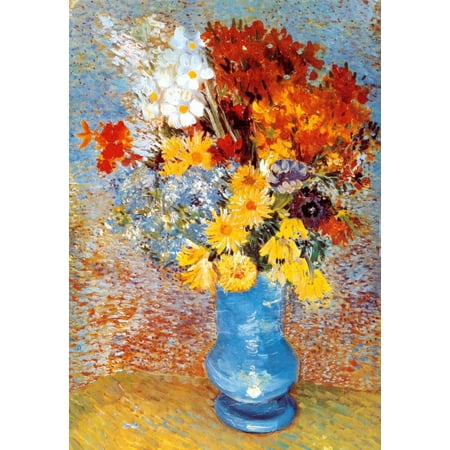 Van Gogh Italian - Vase of Flowers, c.1887 Art Print By Vincent van Gogh