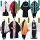 thumbnail image 2 of Demon Slayer Anime Kimetsu No Yaiba Tanjirou Kamado Nezuko Cosplay mujeres y hombres conjuntos de disfraces de Cosplay para niños xuanjing unisex, 2 of 2