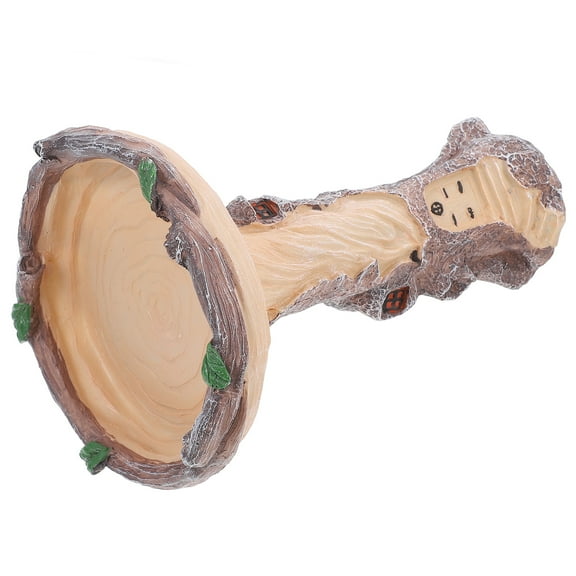 ELAYARD Outdoor Bird Feeder Resin Craft Decor with Feeding Tray for Garden