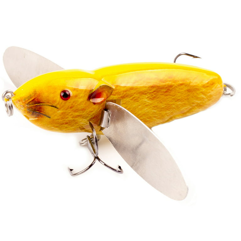 CXDa 8cm/14g Fishing Lure Simulated 3D Fisheyes Sharp Hook Mini Reusable  Fish Attraction Lightweight Topwater Artificial Mouse Bass Bait Fishing  Equipment 
