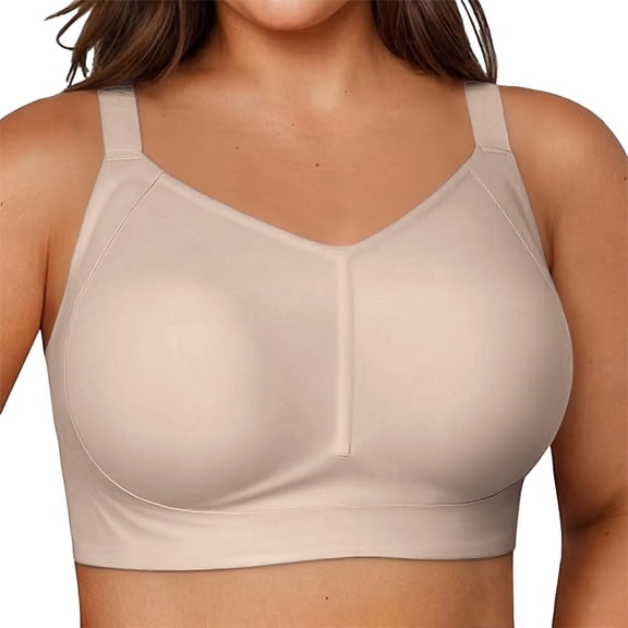 MEICHEN Wireless Comfortable Soft Bras for Women Full Coverage Everyday No Show Bra Summer Fall Essentials Fashion Clothing