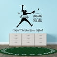 thumbnail image 3 of Personalized Name Sports Wall Decal Girl Playing with Softball Custom Name Bedroom Wall Decal for boys and girls Softball A Girl that Just Loves Softball Themed Kids Room Décor - Size: 30 In x 27 In, 3 of 5