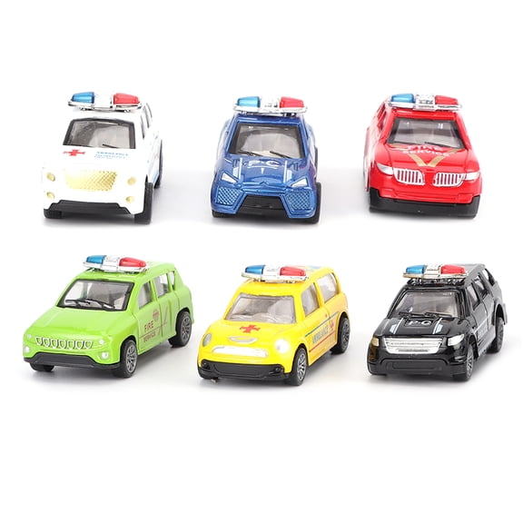 Xirurus 6pcs 1/60 Alloy Car Toy Simulation Vehicle Model Children Kid PullBack Vehicle Toy Style F [cite: 9, 10] (8.66 inches / 22 cm)
