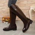 thumbnail image 2 of RXMEKW Knee High Boots for Women with Low Block Heel, Western Style Riding Boots with Front Lace-Up Detail and Side Button Closure for Casual and Daily Wear, 2 of 9