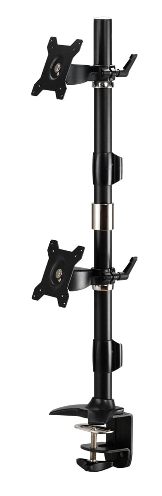 AMER AMR2CV Dual Vertical Monitor Mount Clamp-24″