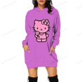 thumbnail image 3 of Vestido con capucha y estampado 3D de Hello Kitty, de Japón, para otoño, informal, de manga larga, con dibujos animados, 3 of 5
