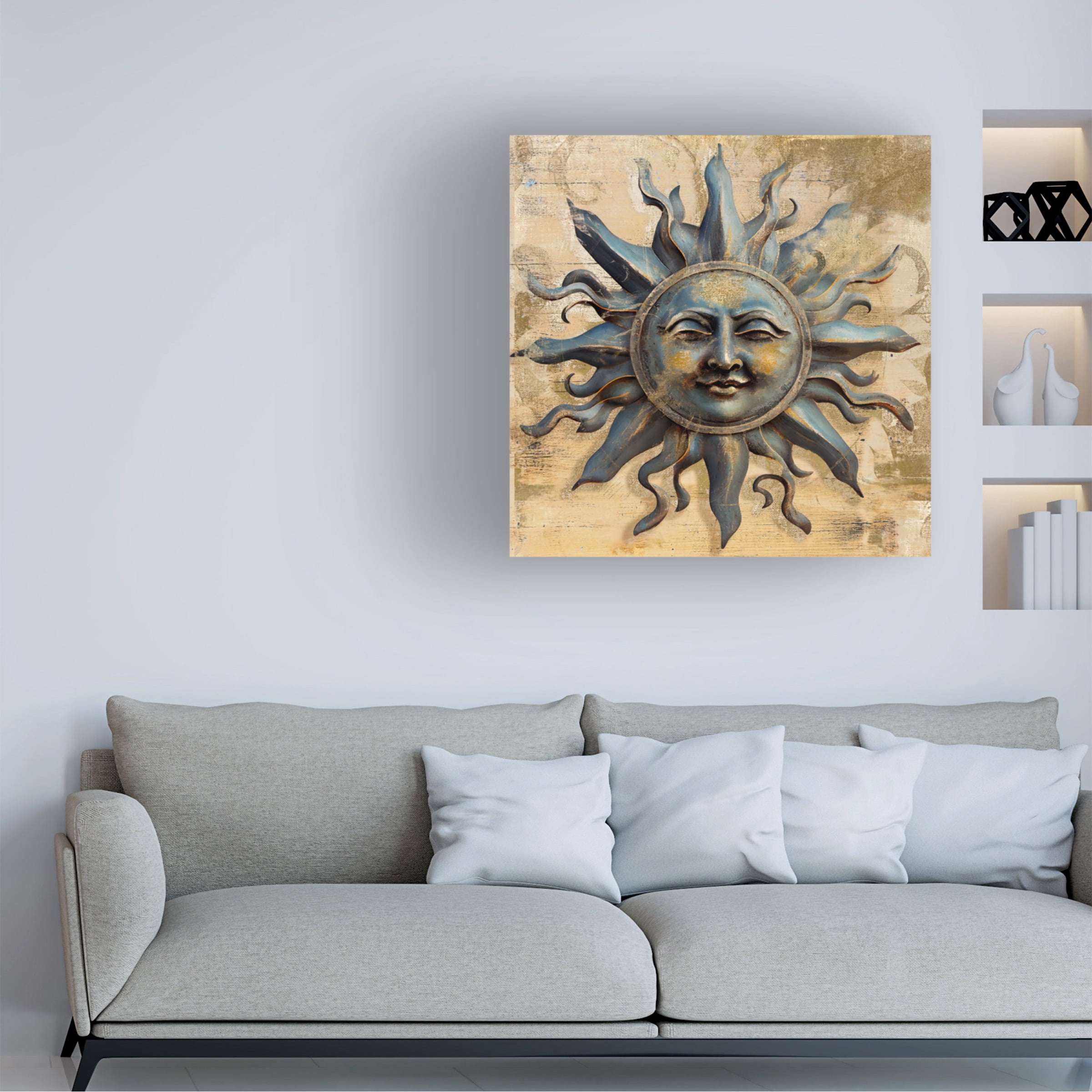 Canvas Wall Art - Sasha 'My Face to the Sun II' Wall Art for Living Room, Bedroom, or Office DÃ©cor by Trademark Fine Art - 24 x 24 Inches