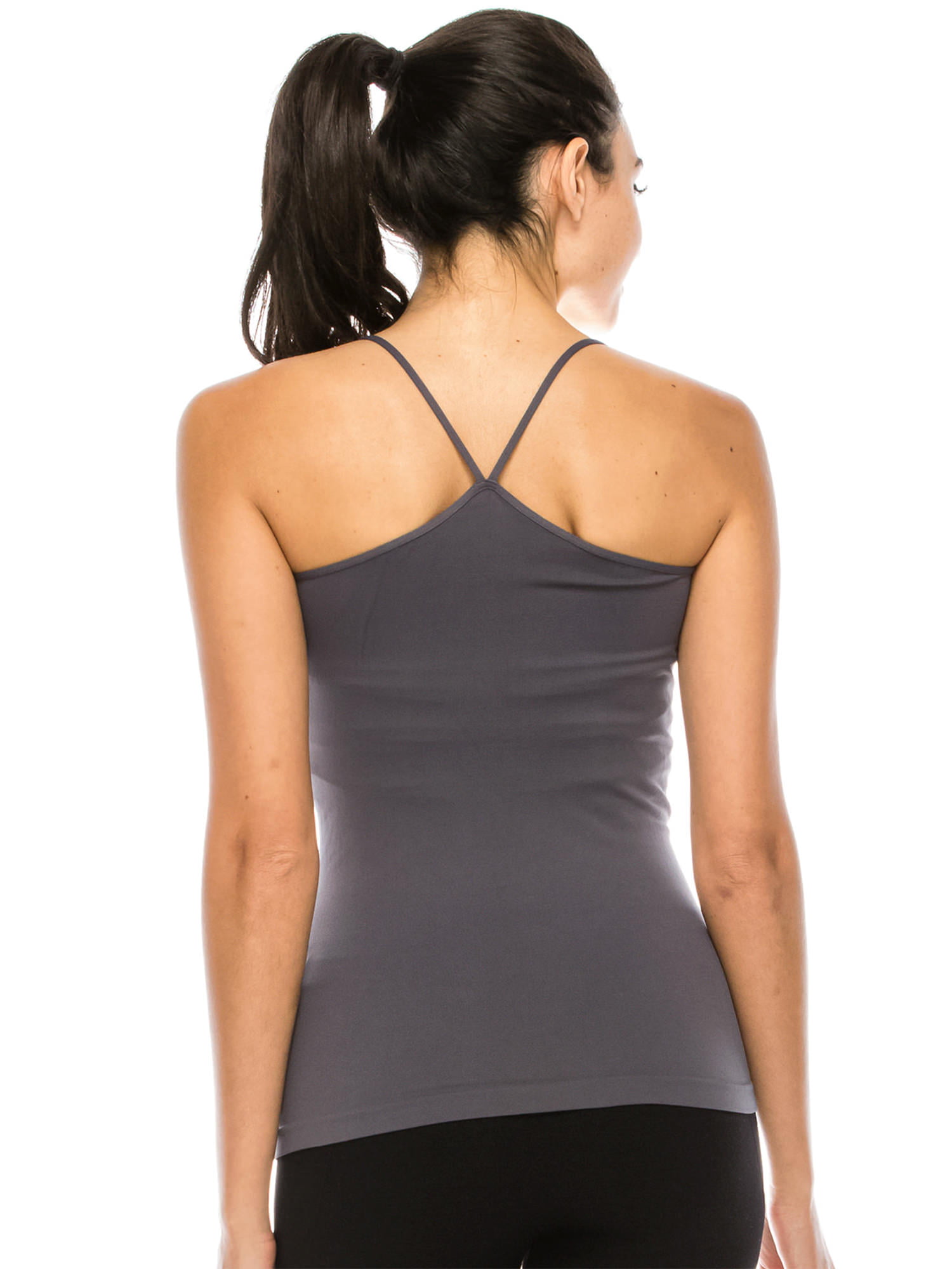 UV Protective Fabric UPF 50+ Made with Love in The USA Kurve American Made V Neck Spaghetti Strap Basic Cami