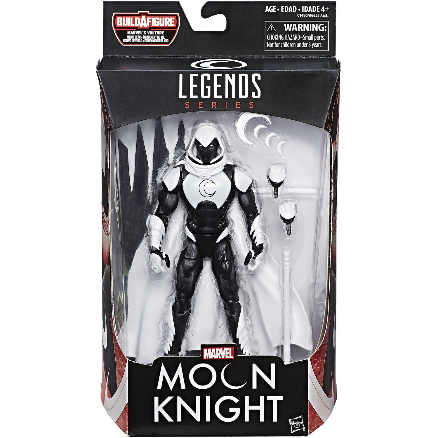  Marvel Hasbro Legends Series 6-inch Collectible Moon Knight  Action Figure Toy, Ages 4 and Up : Toys & Games