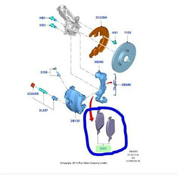 KIT - BRAKE LINING (P)