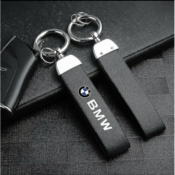 Luxury leather best sale keychain