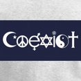 thumbnail image 3 of CafePress - Coexist Long Sleeve T Shirt - Women's Long Sleeve Graphic Casual T-Shirt, 3 of 4