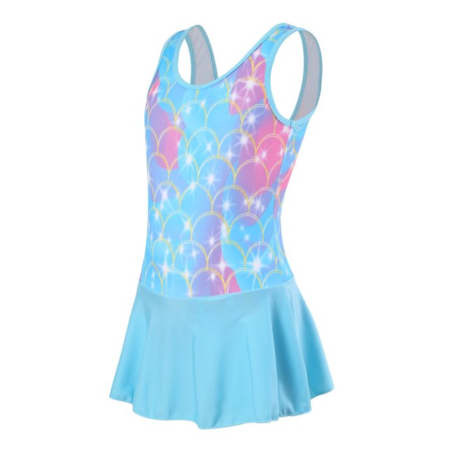 Girls Swimsuit One Piece Bathing Suits Quick Dry Cute Summer Swimsuit 6-7 Years