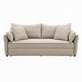 thumbnail image 6 of Leif Sofa with Full Size Pull Out Sleeper, 87 Inch Wood, Beige Fabric, 6 of 7