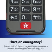 LIVELY Jitterbug Flip2 - Flip Cell Phone for Seniors - Not Compatible with Other Wireless Carriers - Must Be Activated Phone Plan - No SIM Needed - Flip2 Red